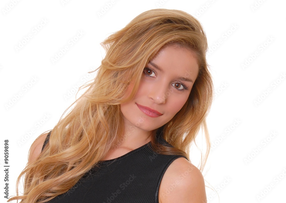 Isolated lovely and sexy young blond girl Isolated lovely and sexy young blond girl