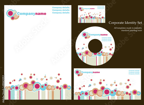 Funky corporate identity template