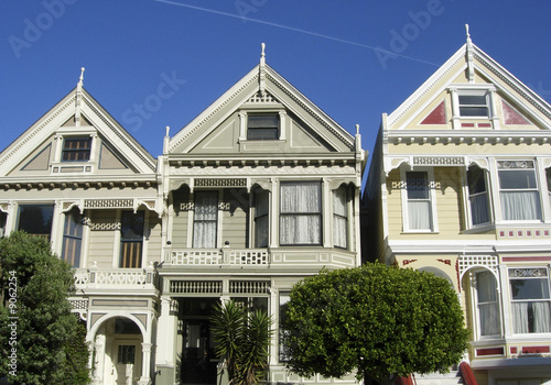 Canvas Print Famous House San Francisco