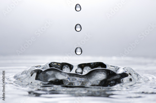 Goutte d'eau noir & blanc