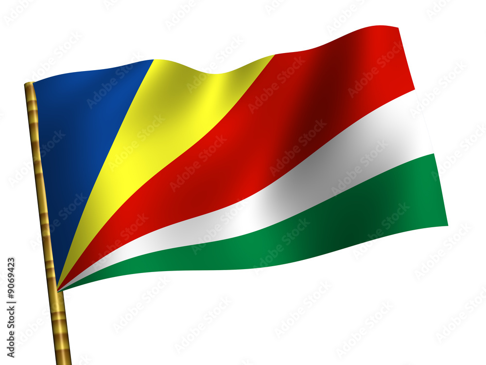 National Flag. Seychelles National Flag. Seychelles