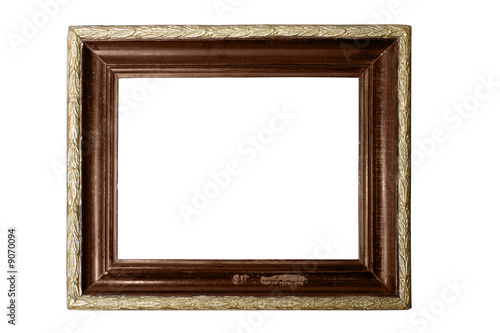 antique frame isolated on white background