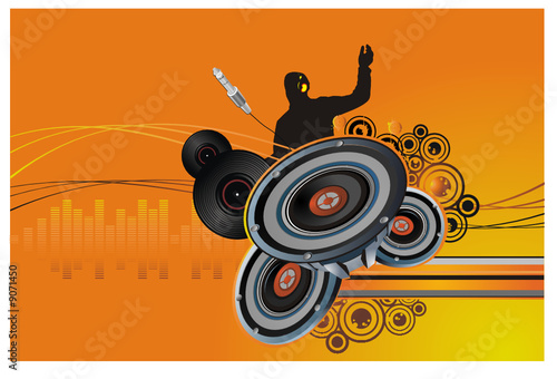 composicion musical en vector