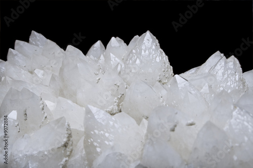 Close-up image of a quartz crystal