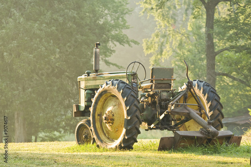 A vintage tractor
