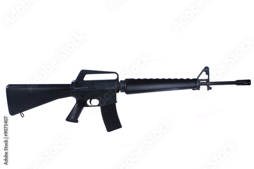 M16 Rifle on a white background photo