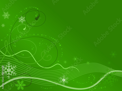 Winter background with snowflakes. Vector illustration