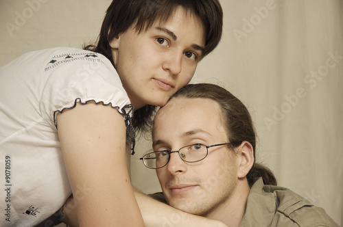 portrait of young couple in love