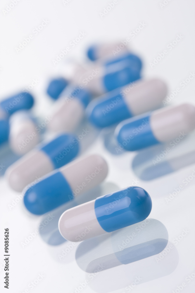 macro of medical pills (selective and soft focus)