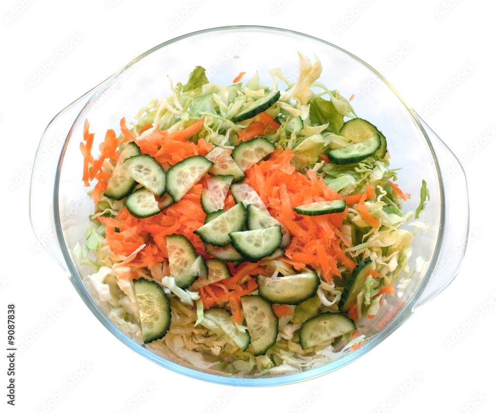 Vegetable fresh mix salad isolated Vegetable fresh mix salad isolated