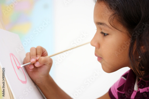 Art Student In A Classroom ...