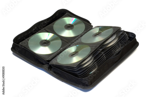 Storage bag for CD, DVD isolated