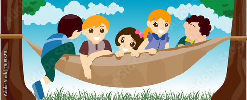 Children on a Hammock