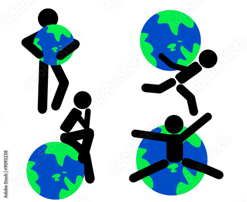 Man and Earth Icons