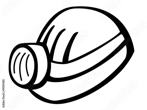 helmet or hardhat with light