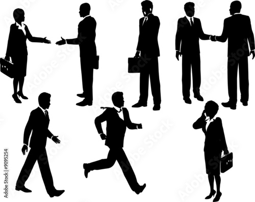 Business silhouettes