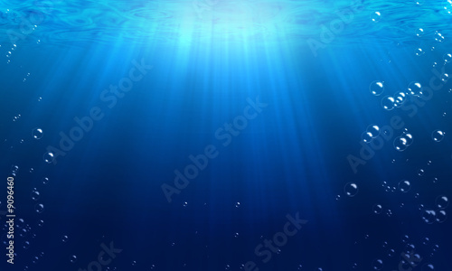 underwater, water, bubble, bottom, seabed
