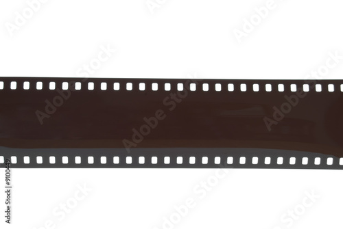 35mm camera film strip isolated on white