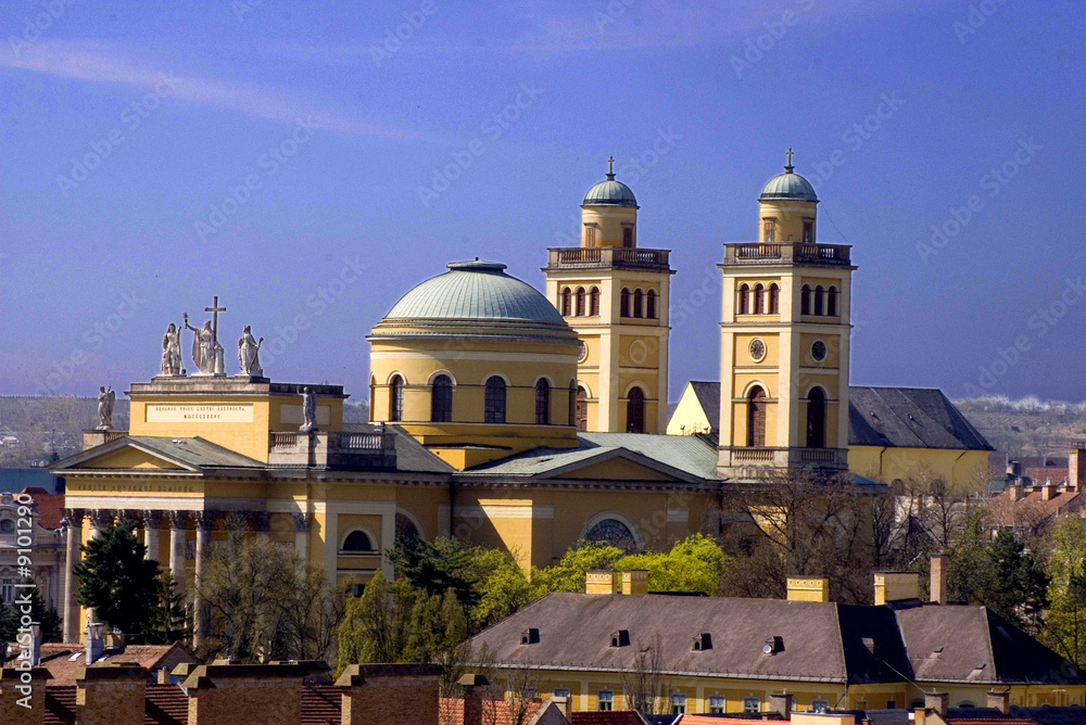 Basilica in Eger, Hungary, Europe
