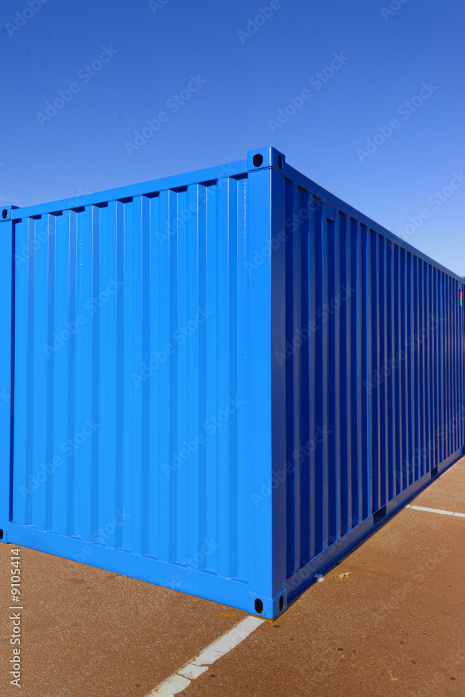blauer container