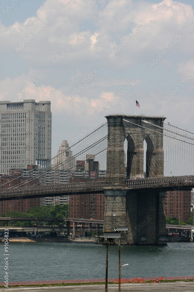 Obraz premium NYC, Puente de Brooklyn