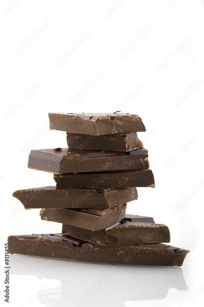 pile of tasty sweet chocolate