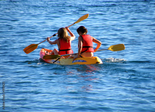 Summer adventure on sea