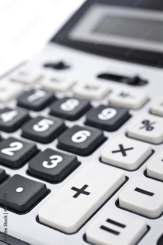 Detail of calculator keyboard, with shallow depth of field Detail of calculator keyboard, with shallow depth of field