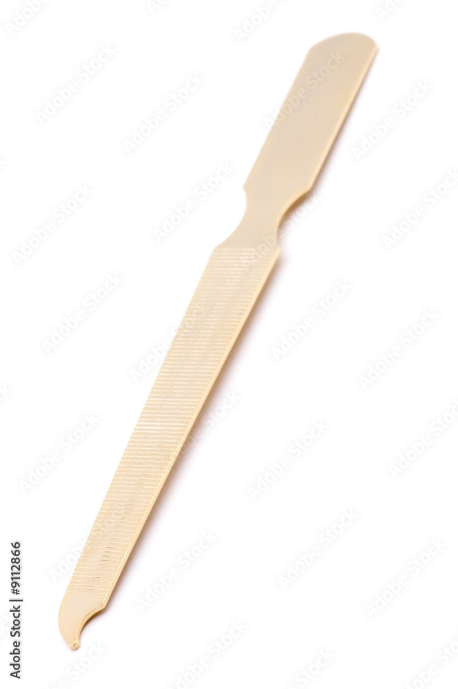 object on white - tool manicure nail file object on white - tool manicure nail file