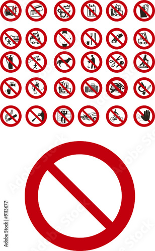 Prohibited signs