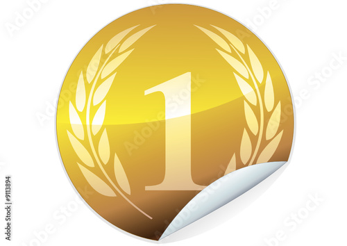 Sticker médaille d'or (détouré)