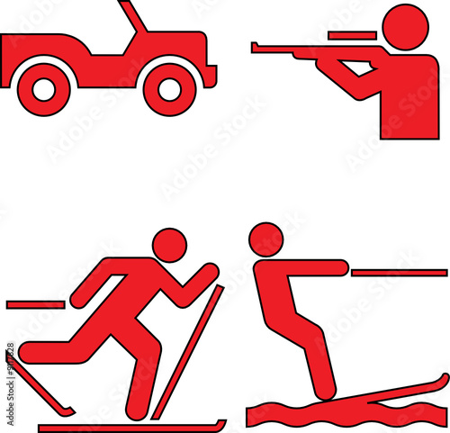 red icons set ten