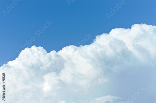 beautiful clouds on a sunny day with space for messages