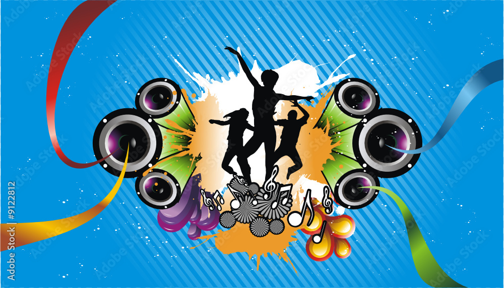 Fototapeta premium Vector Young People Fun