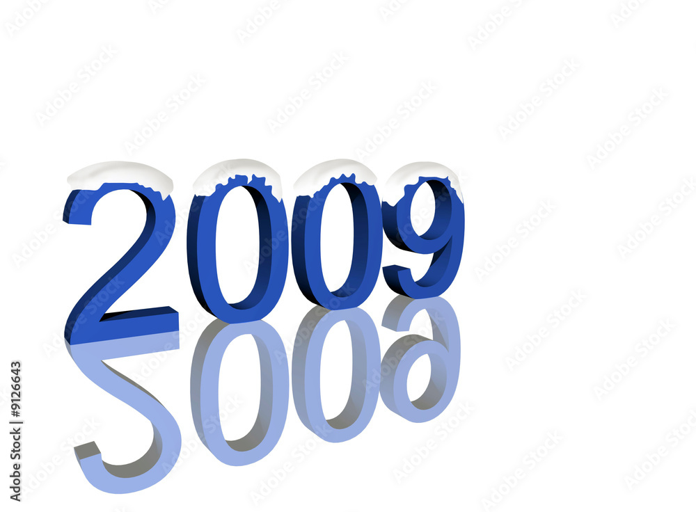 Abstract New Year background isolated over white Abstract New Year background isolated over white