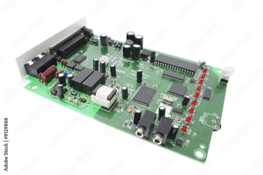 Network Card on Isolated White Background Network Card on Isolated White Background