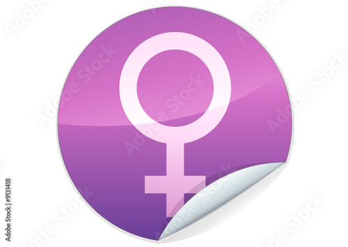 Sticker du symbole féminin (détouré)