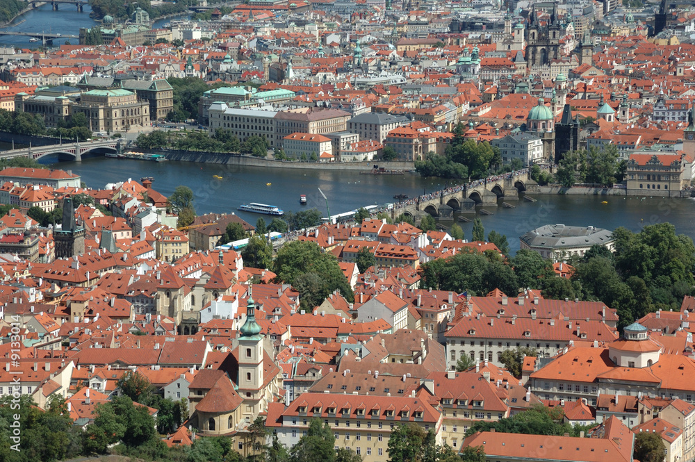 View of Prague from the Petrzhin hill