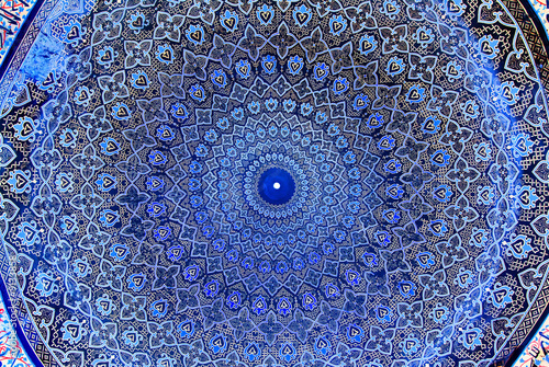 Tela Dome of the mosque, oriental ornaments