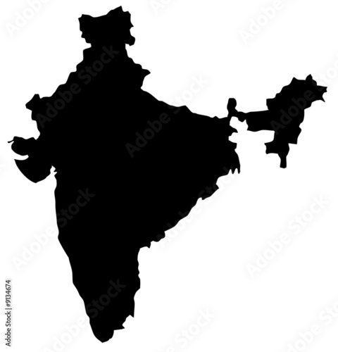 India map high res