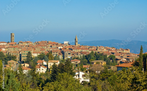 Medieval town in Montalcino area, Tuscany, Italy