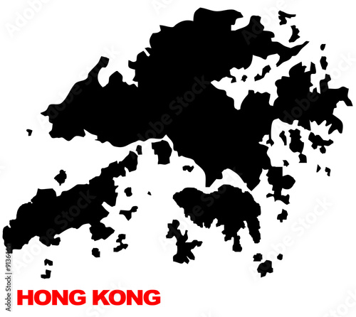 Hong Kong map high res