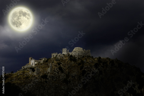 Rocca Tolfa by night