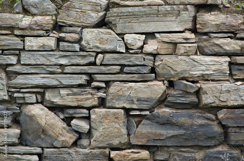 great image of an old dry stone wall