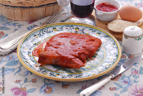 Costolette impanate in rosso - Secondi di carne Emilia R. photo