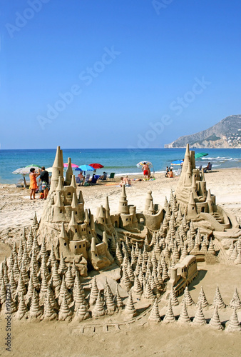 sand castle on the beach