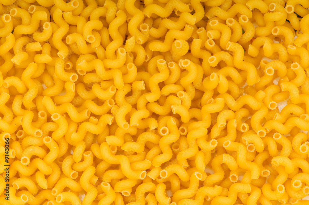 Close up of italian pasta - spiral shaped Close up of italian pasta - spiral shaped