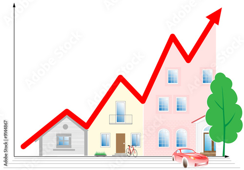 Vector illustration. Concept diagram. Success development.