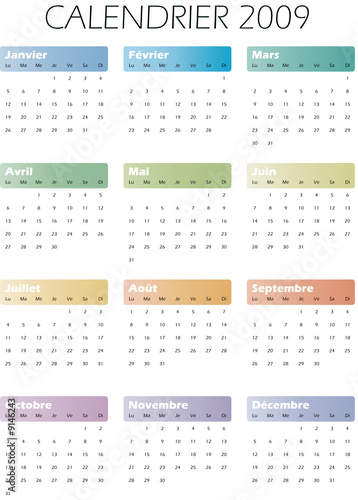 Calendrier 2009