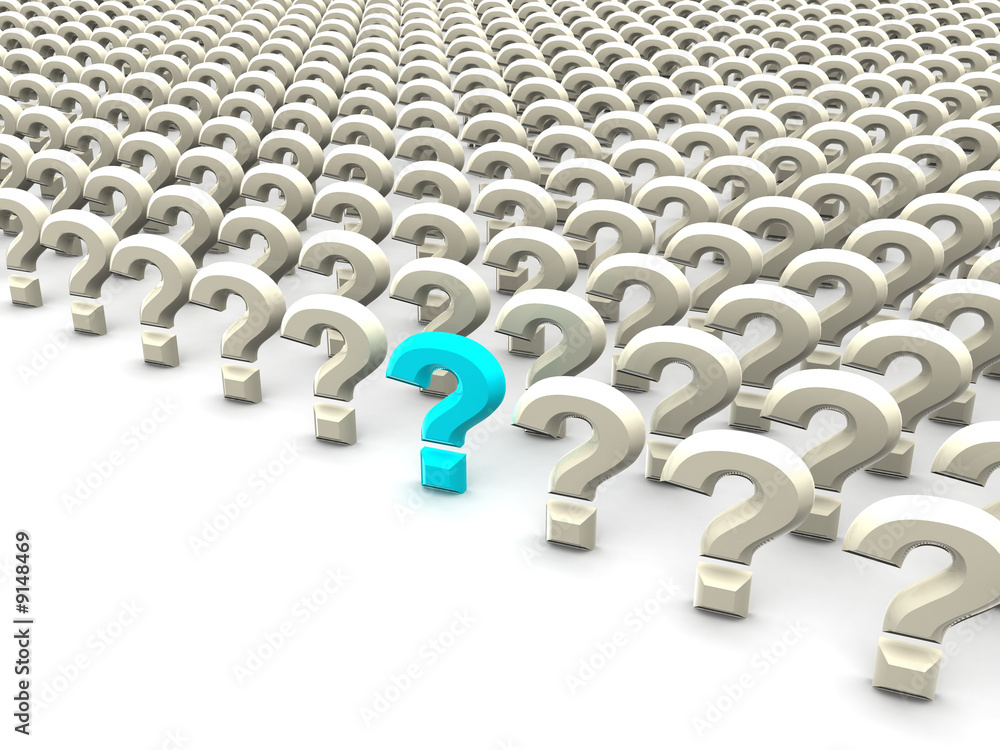 Fototapeta premium Question Sign. 3d